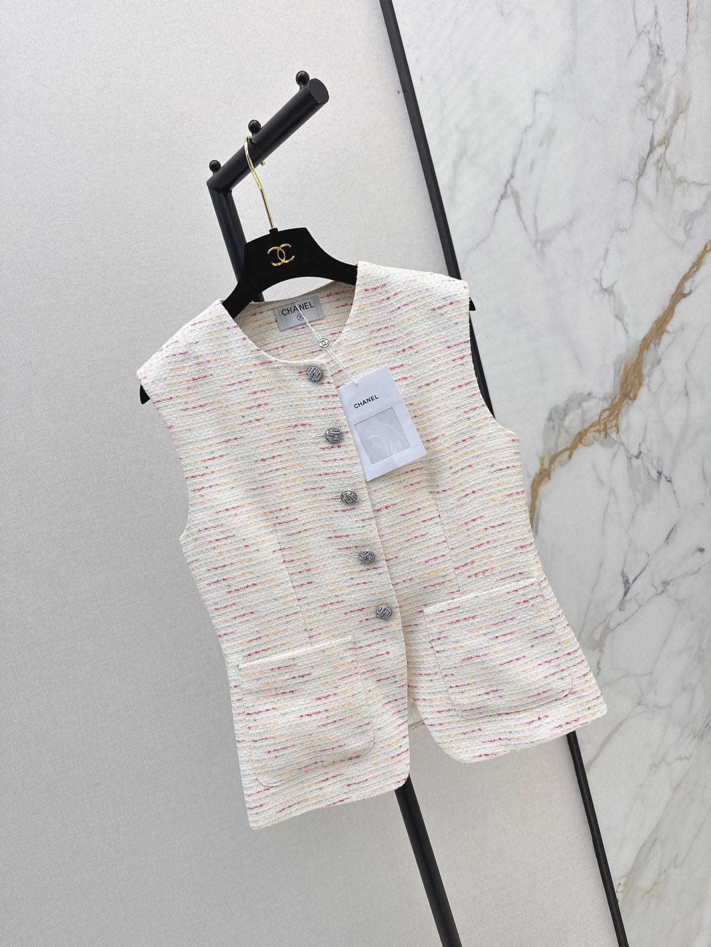 25ss woven vest