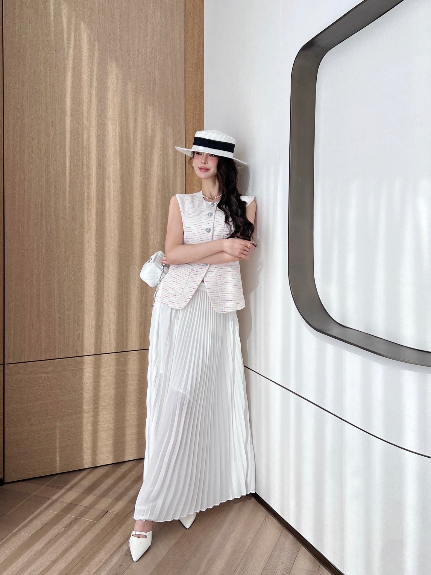 25ss pleated skirt