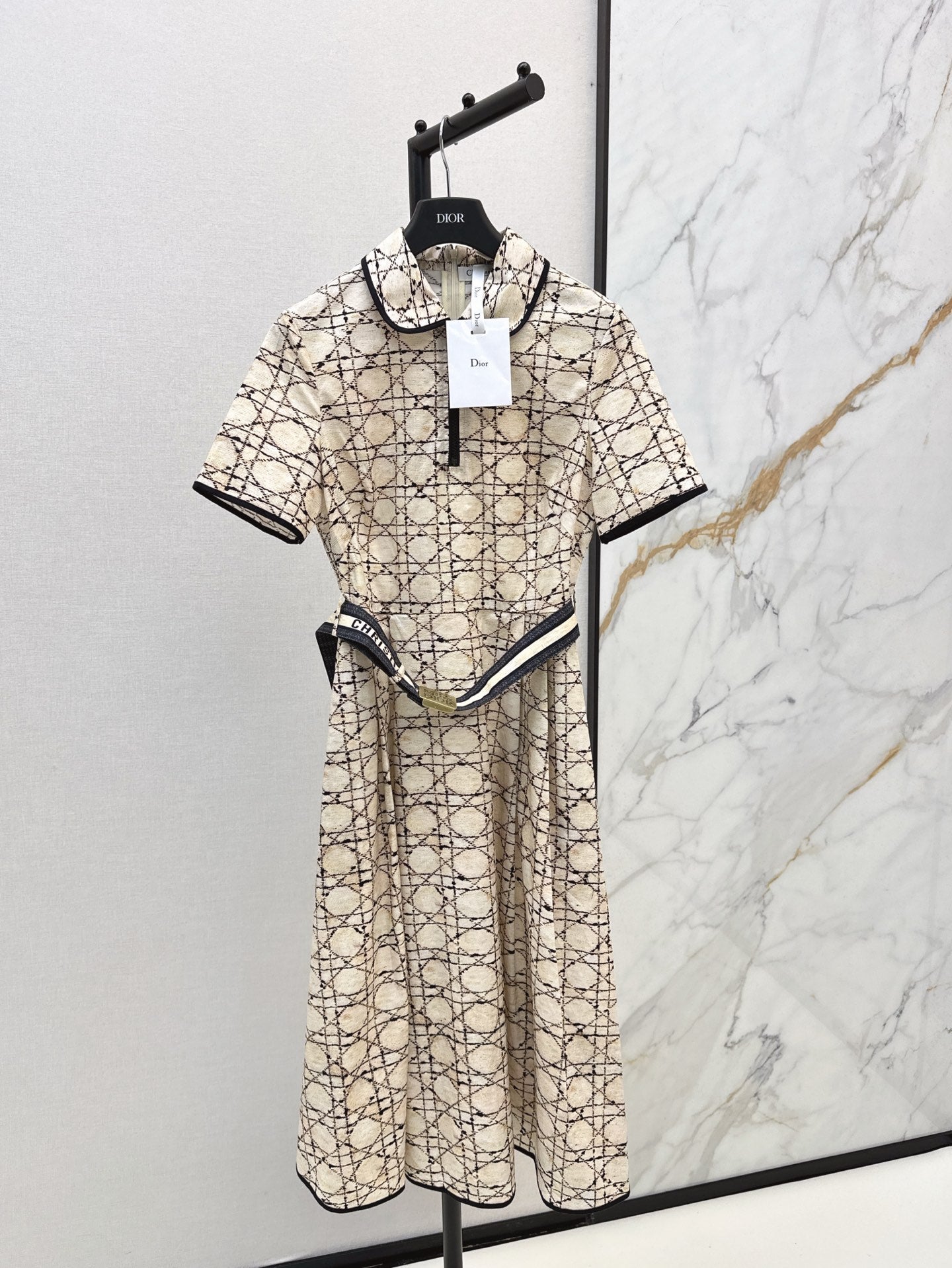 25ss argyle jacquard dress