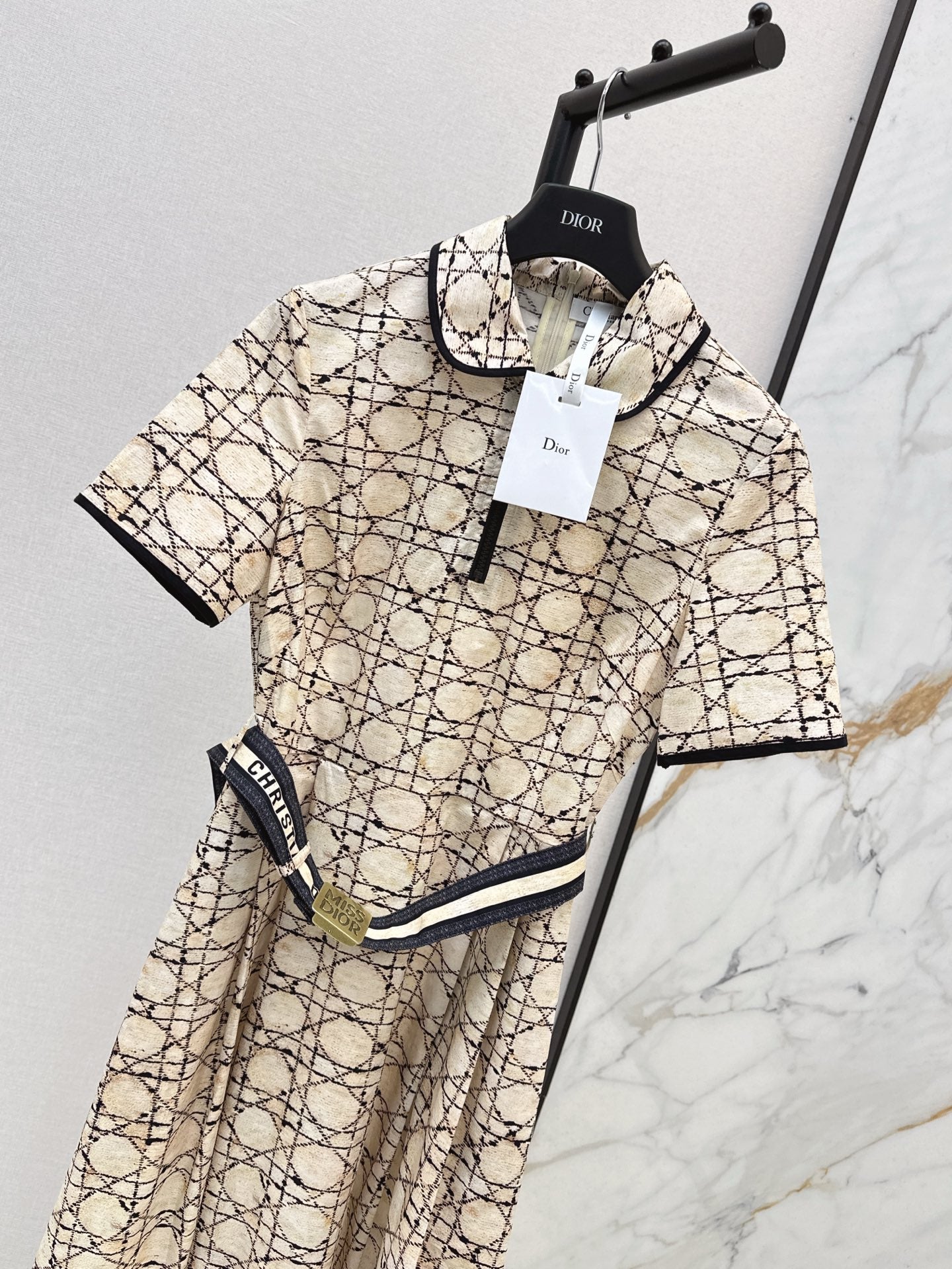 25ss argyle jacquard dress