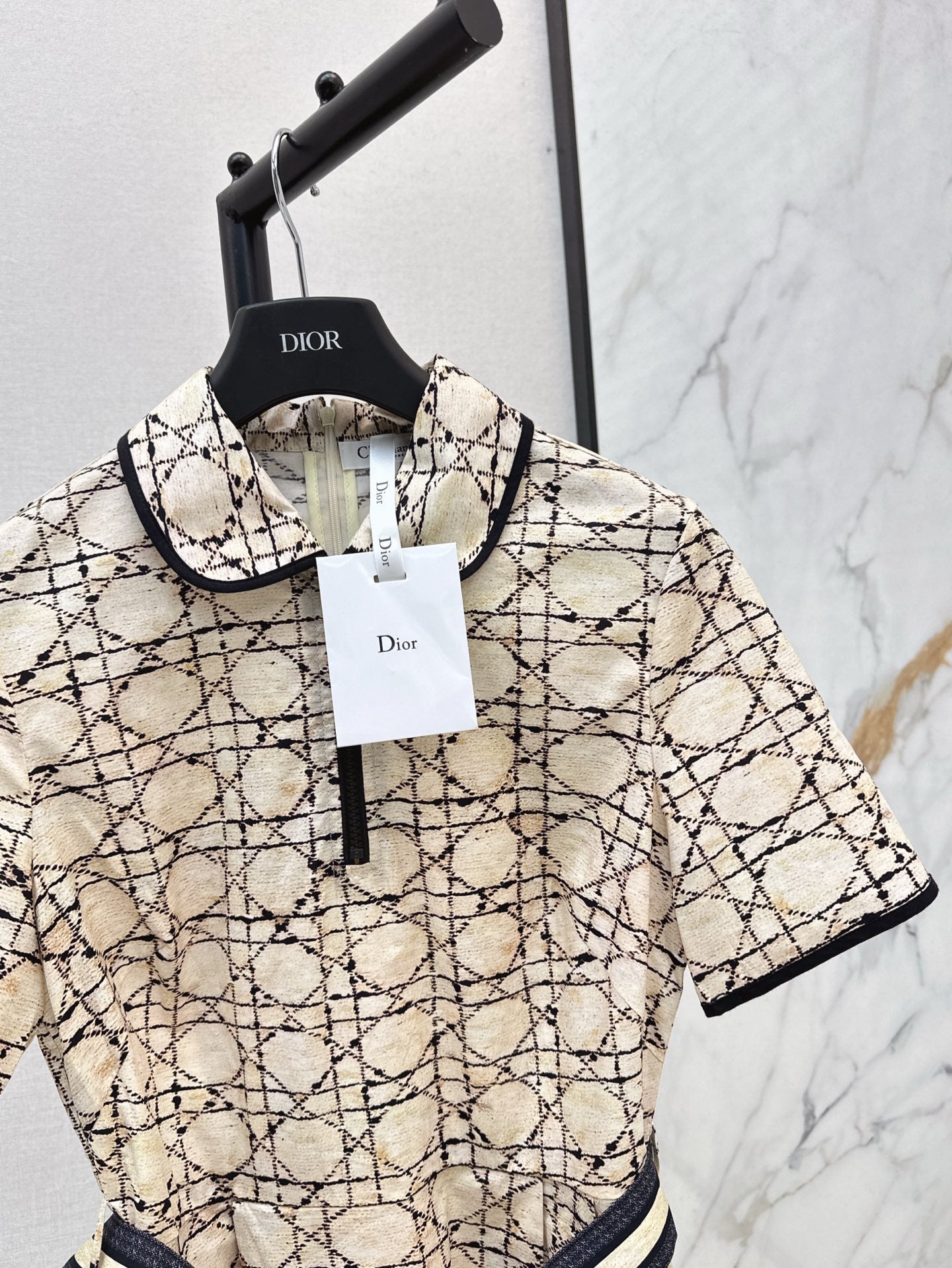 25ss argyle jacquard dress