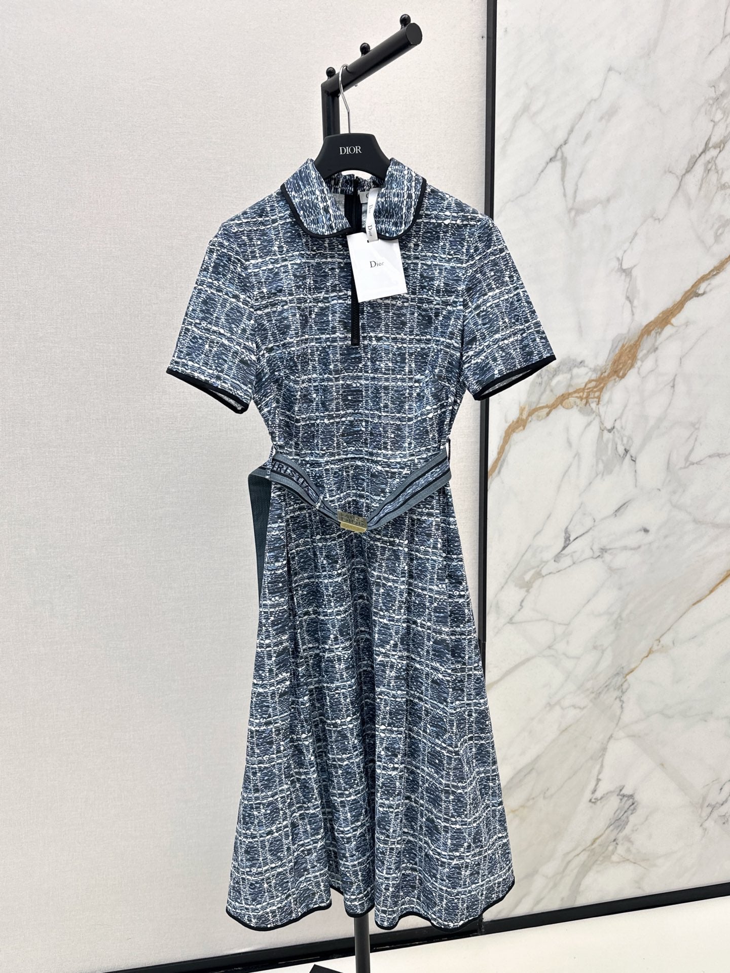 25ss argyle jacquard dress