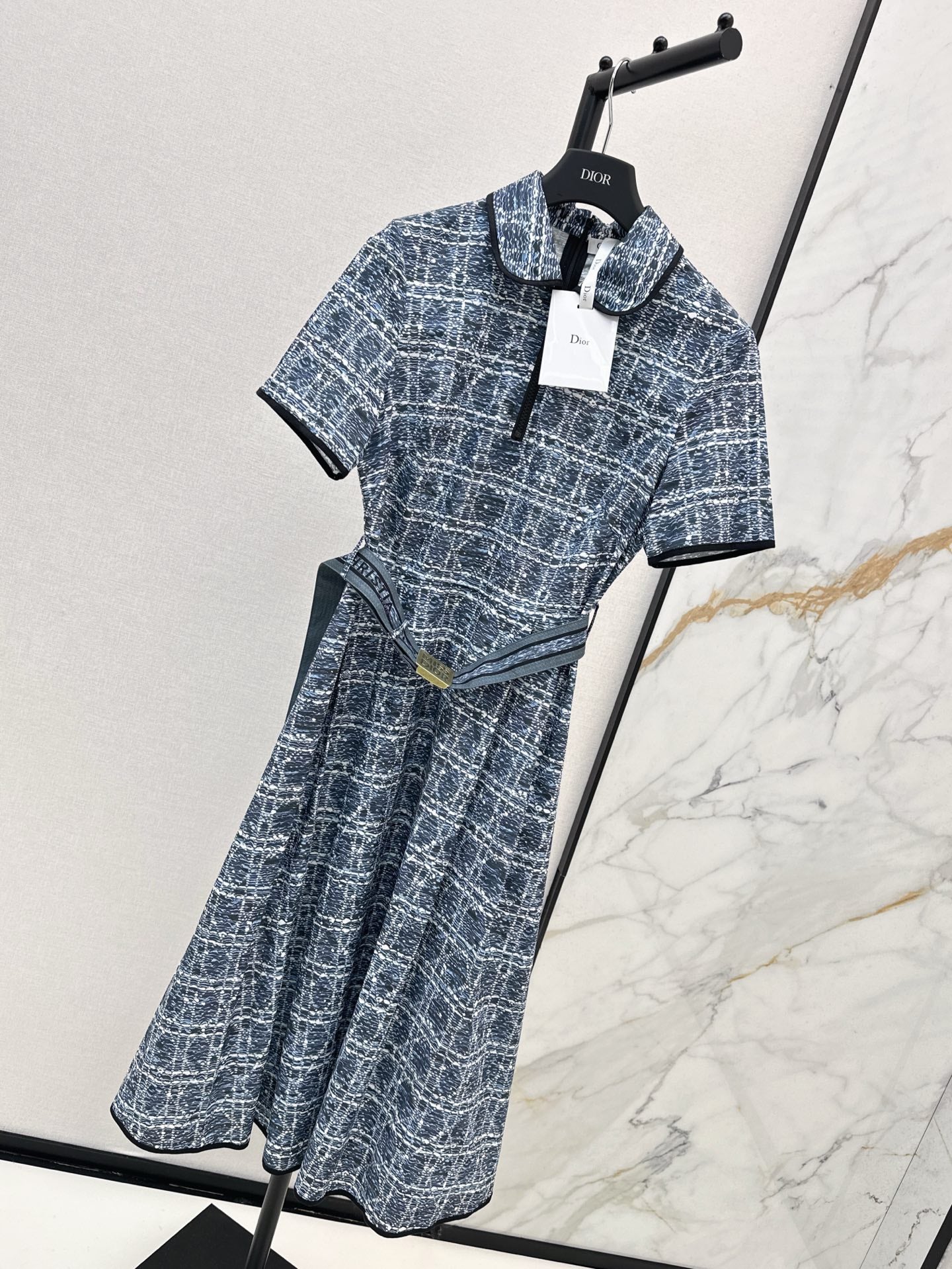 25ss argyle jacquard dress