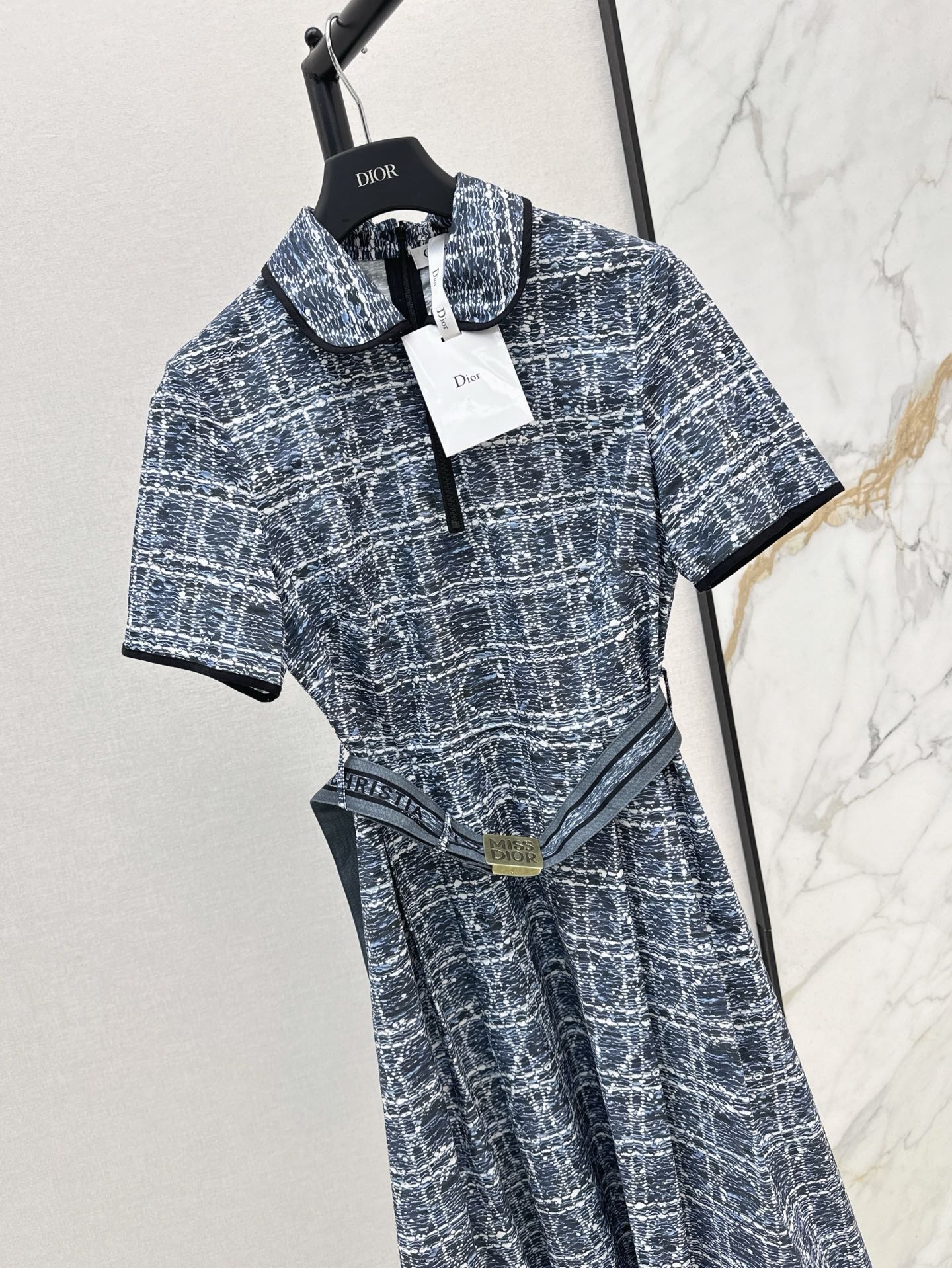 25ss argyle jacquard dress