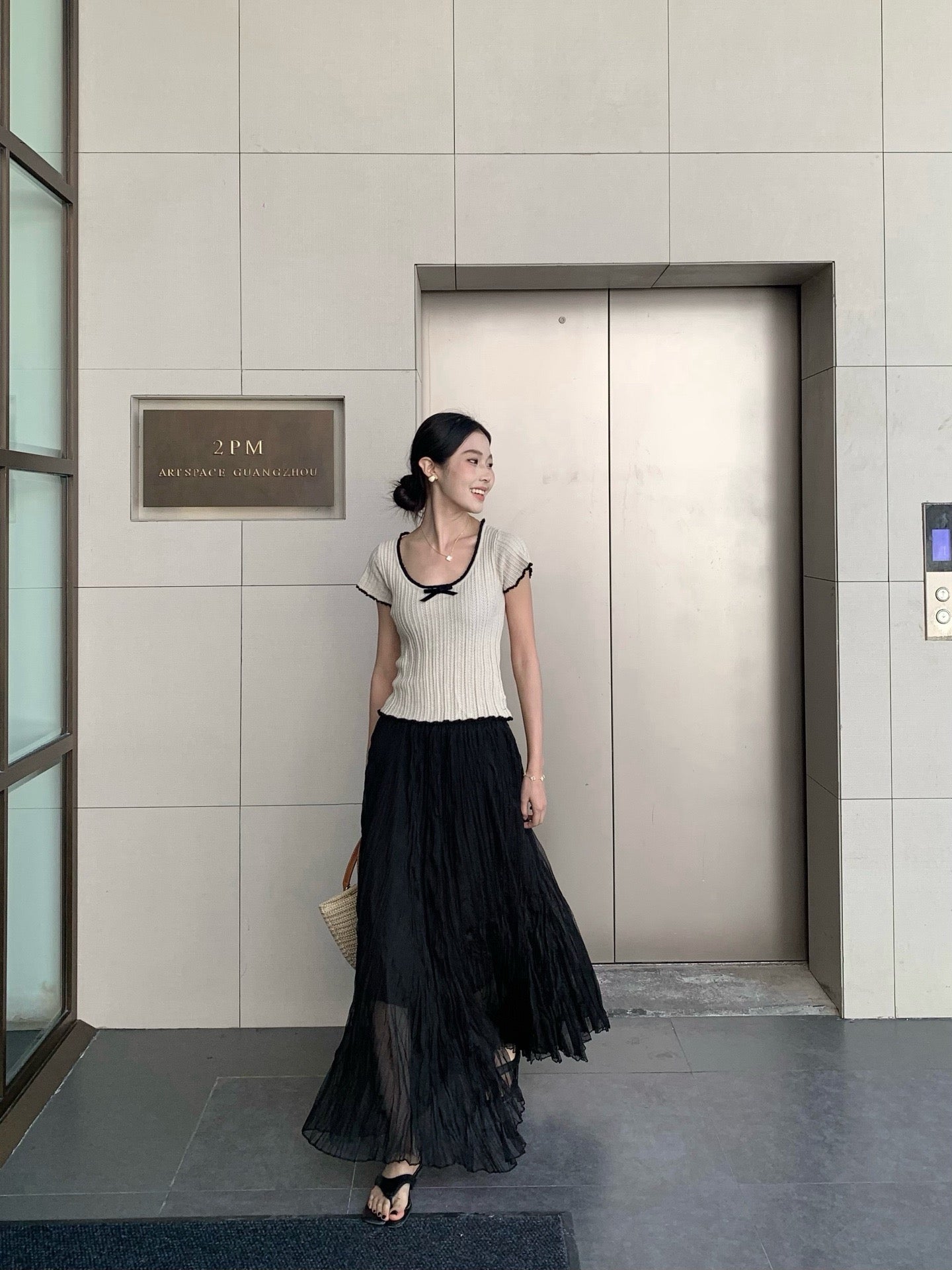 25ss pleated skirt