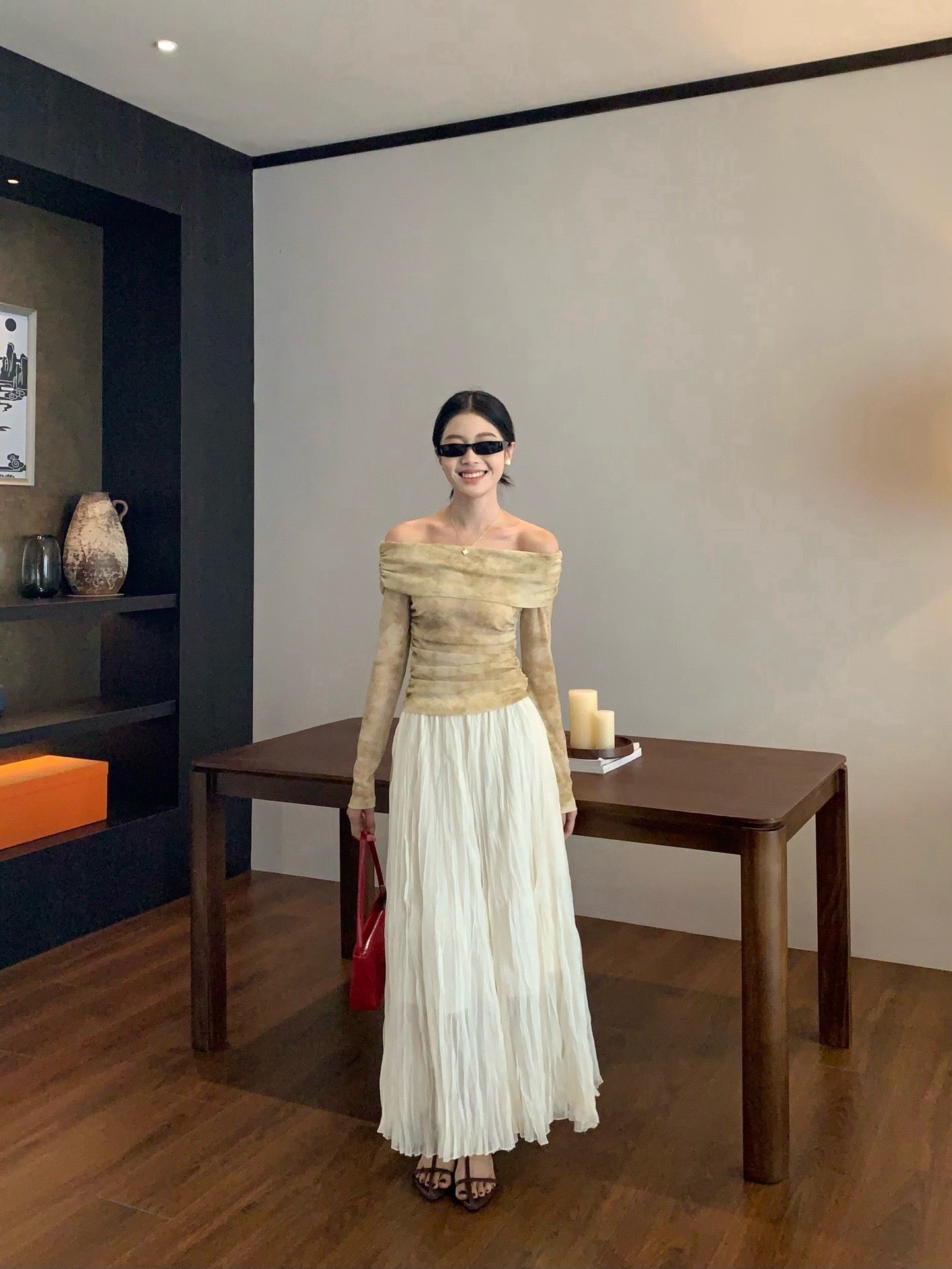 25ss pleated skirt