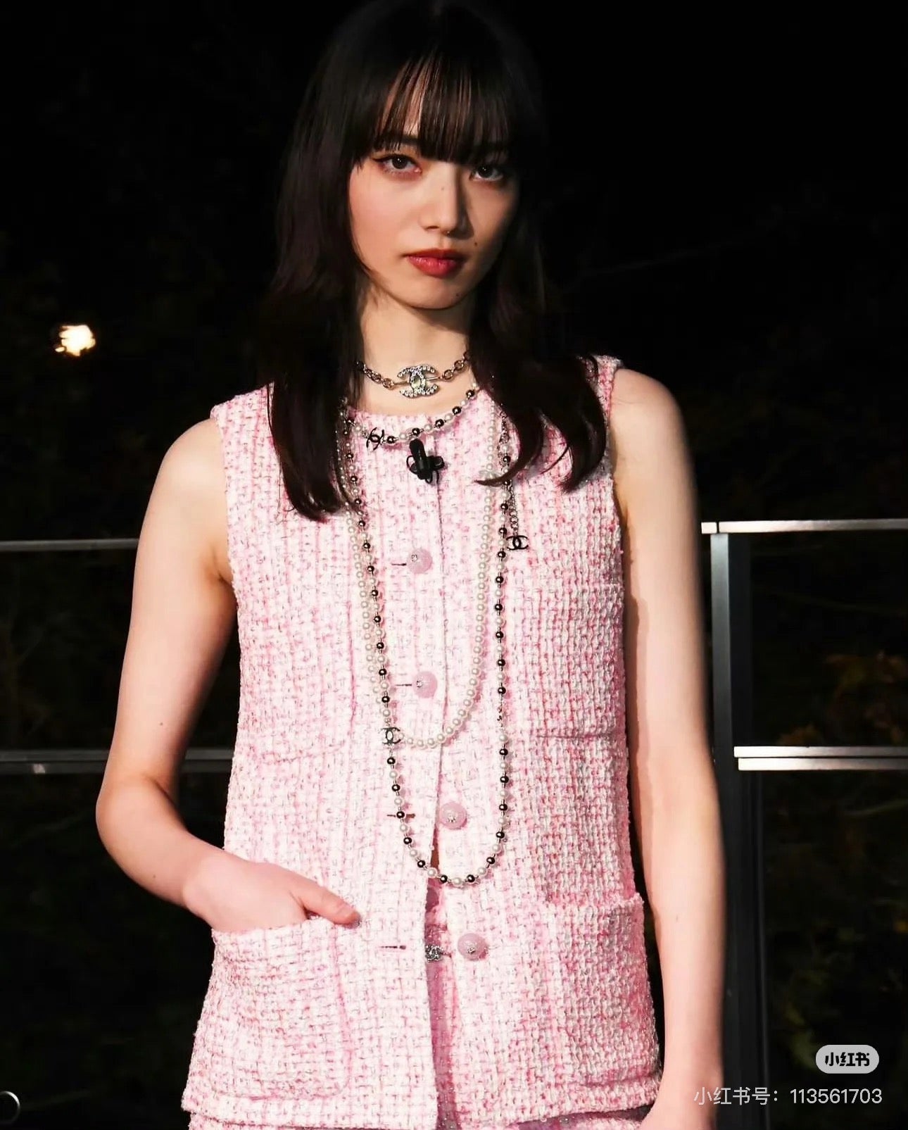 25ss woven vest