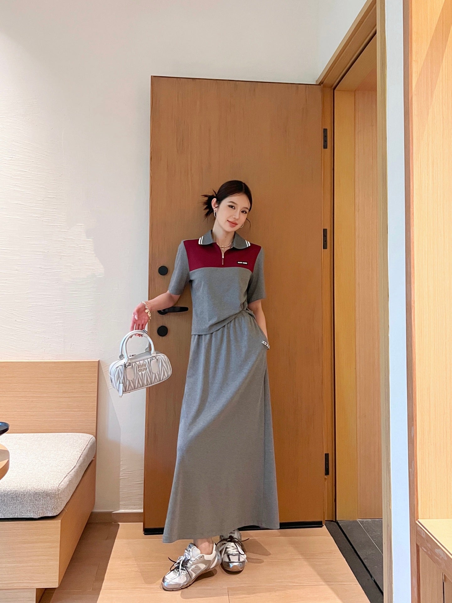 25ss polo skirt set