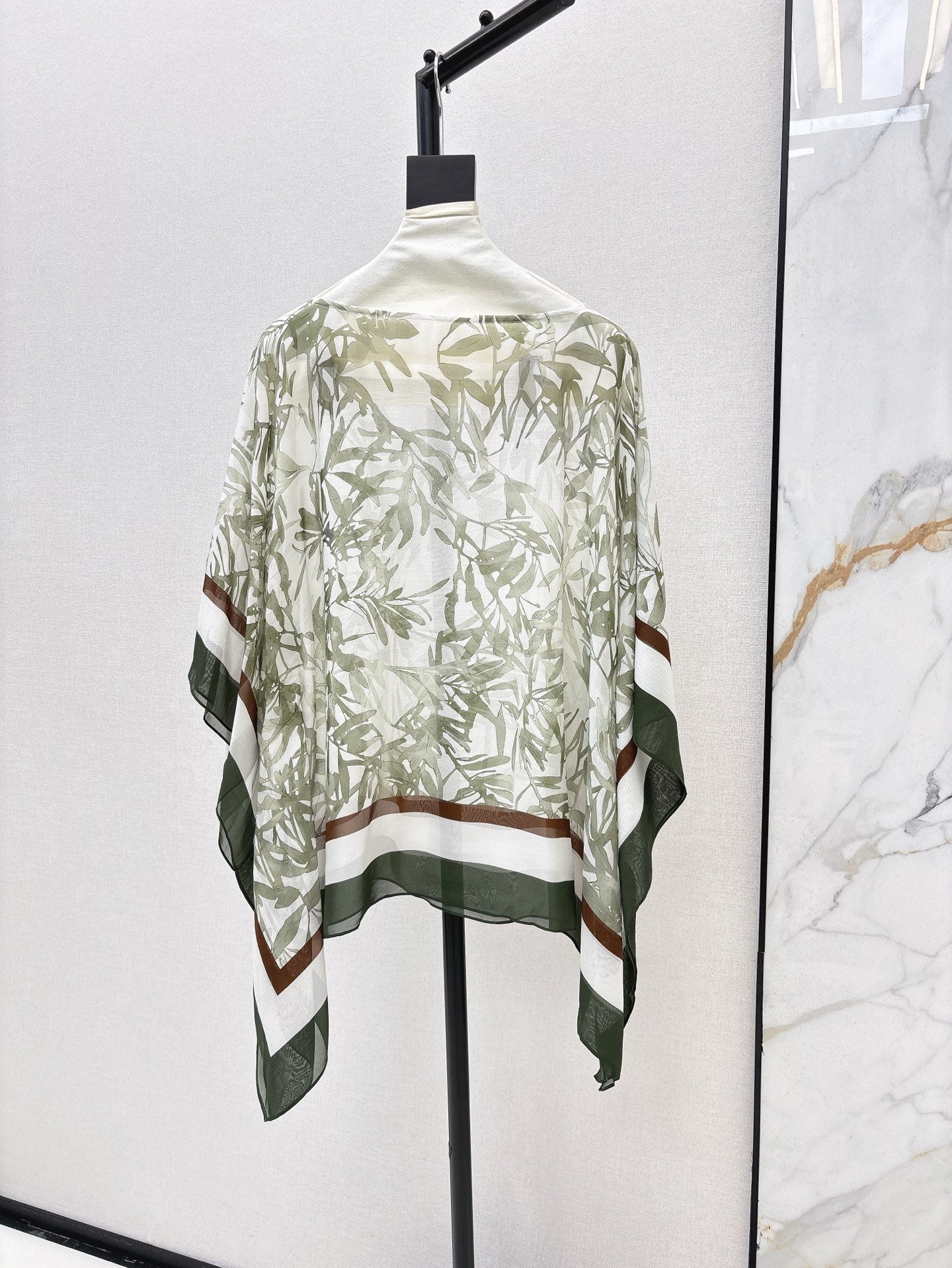25ss silk Cape top