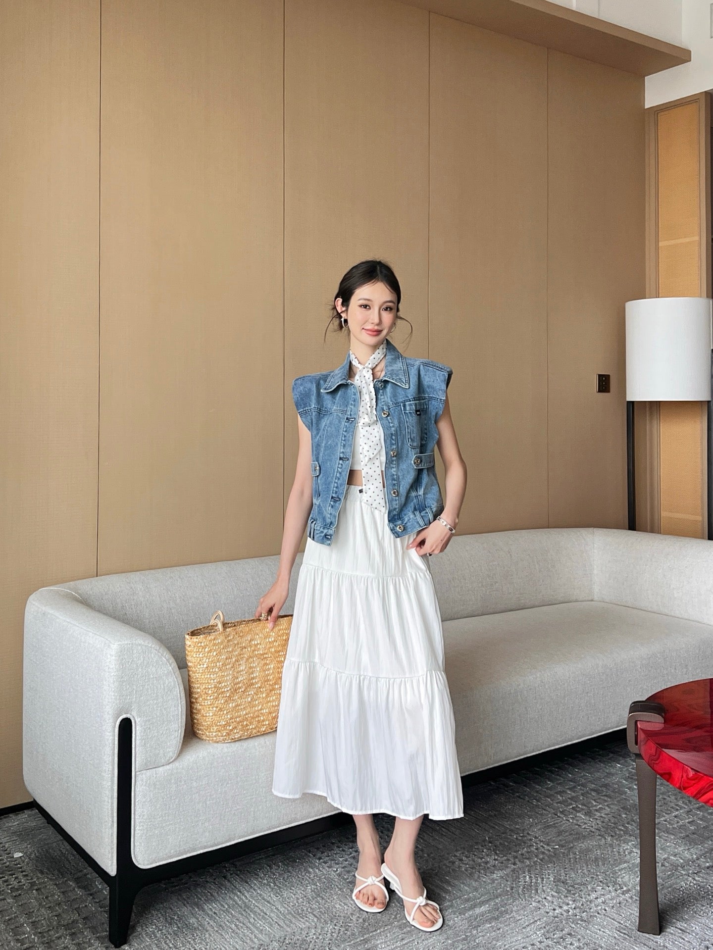 25ss denim vest