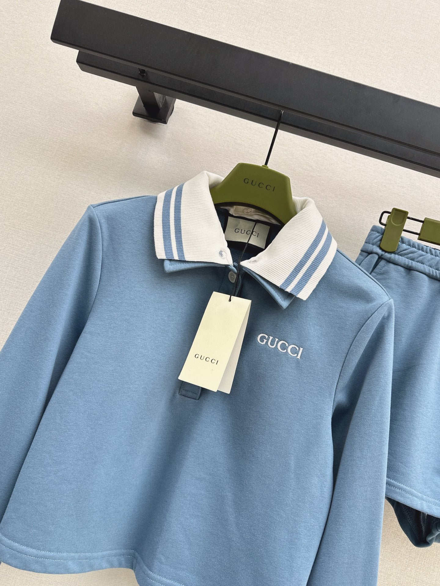 25ss crop polo short set