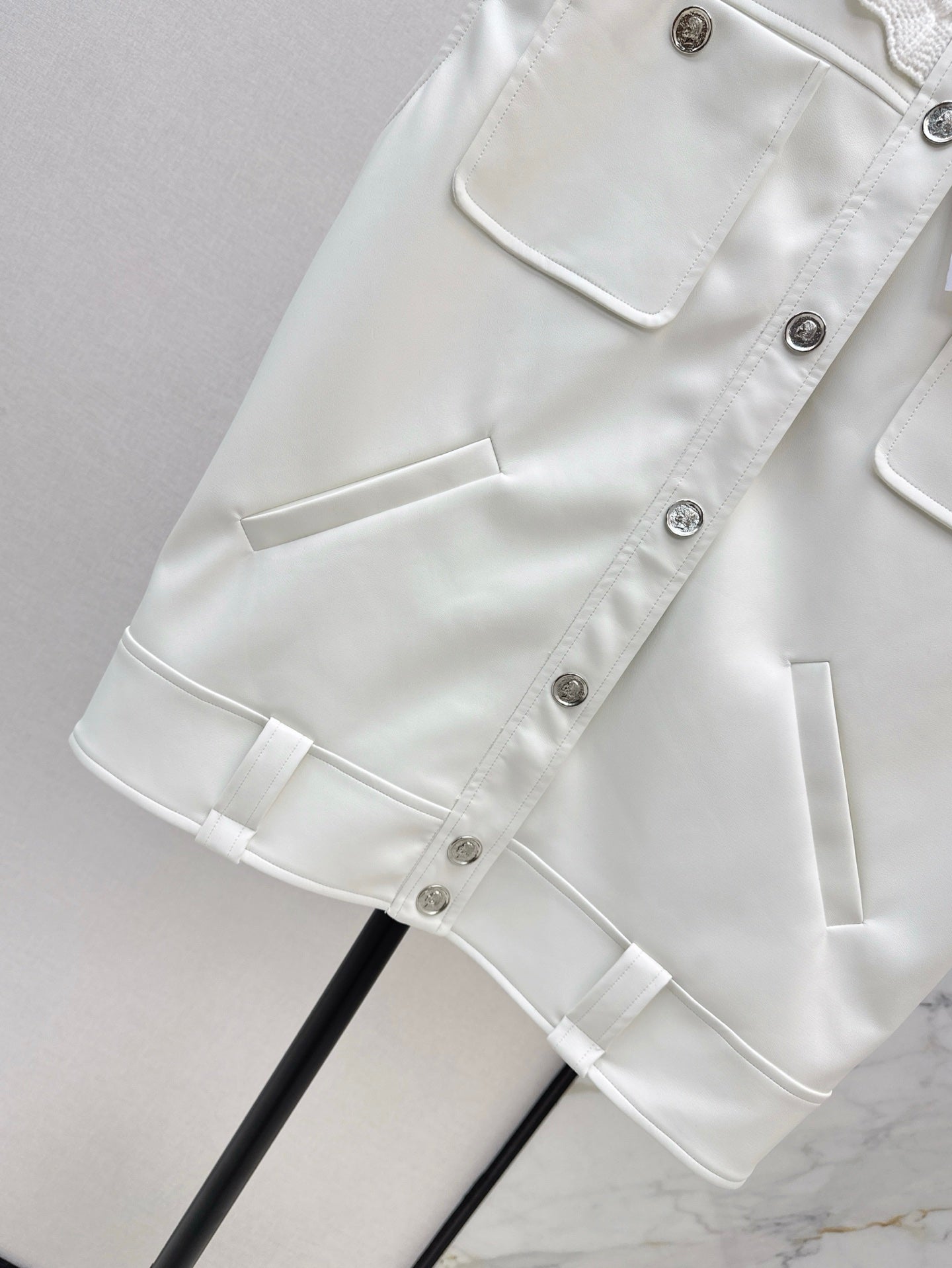 25ss leather vest