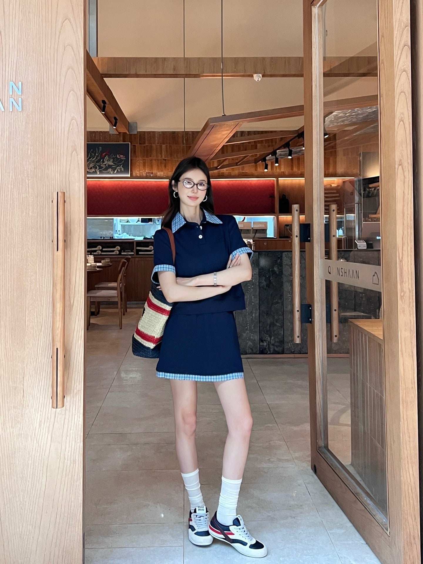 25ss polo skirt set