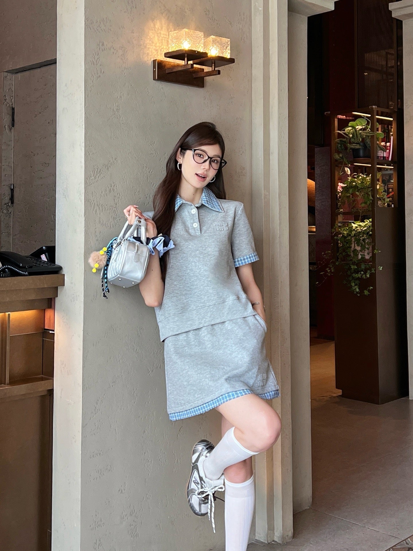 25ss polo skirt set