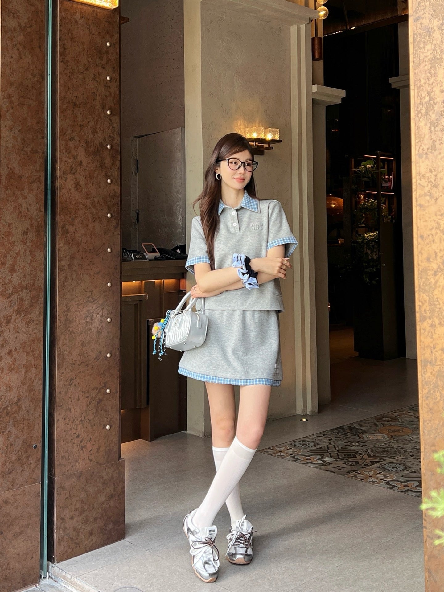 25ss polo skirt set