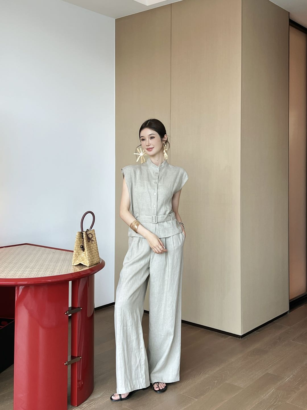 25ss linen vest