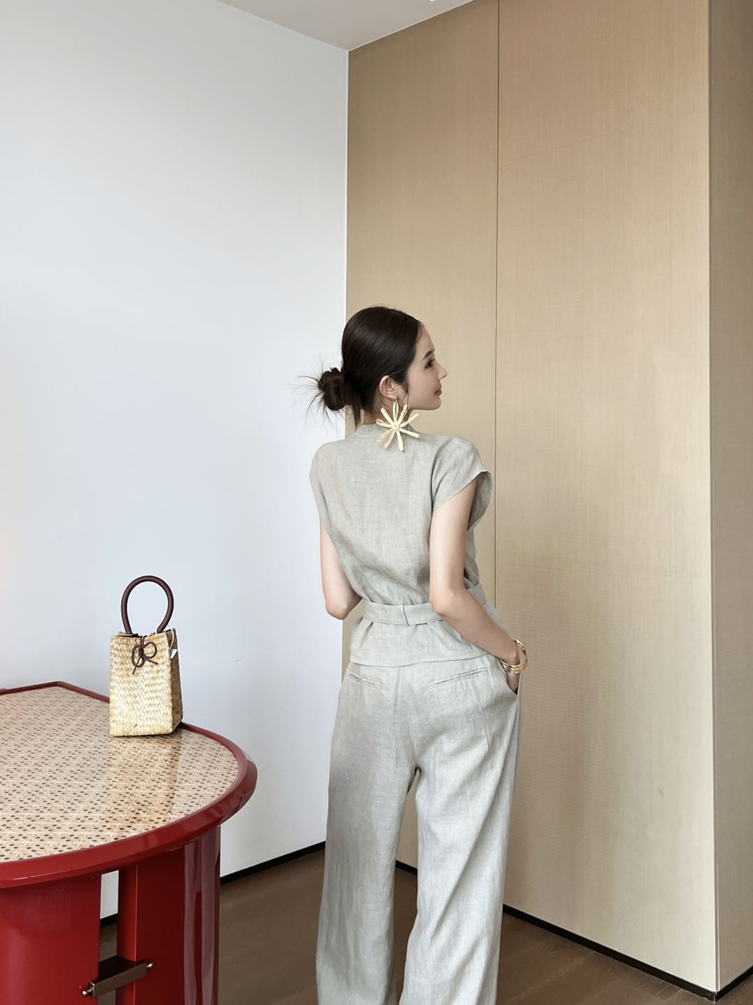 25ss linen vest