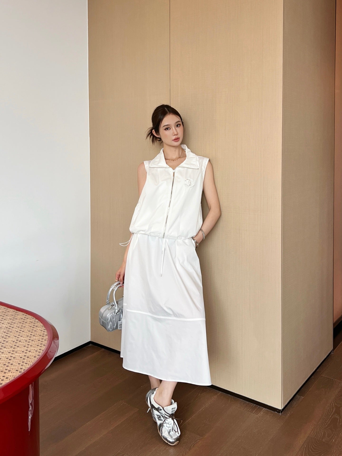 25ss vest skirt set