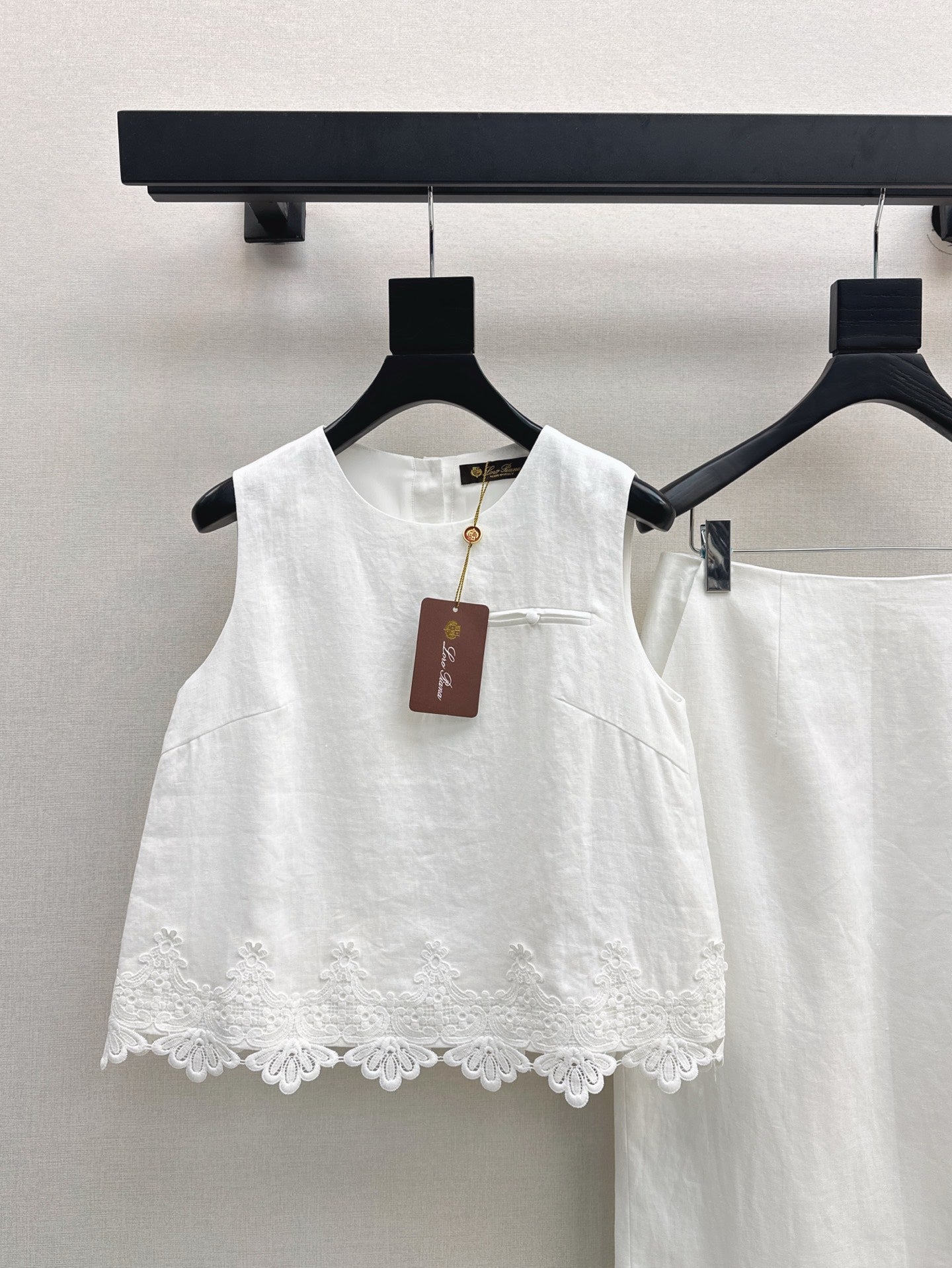 25ss embroidered lace suit