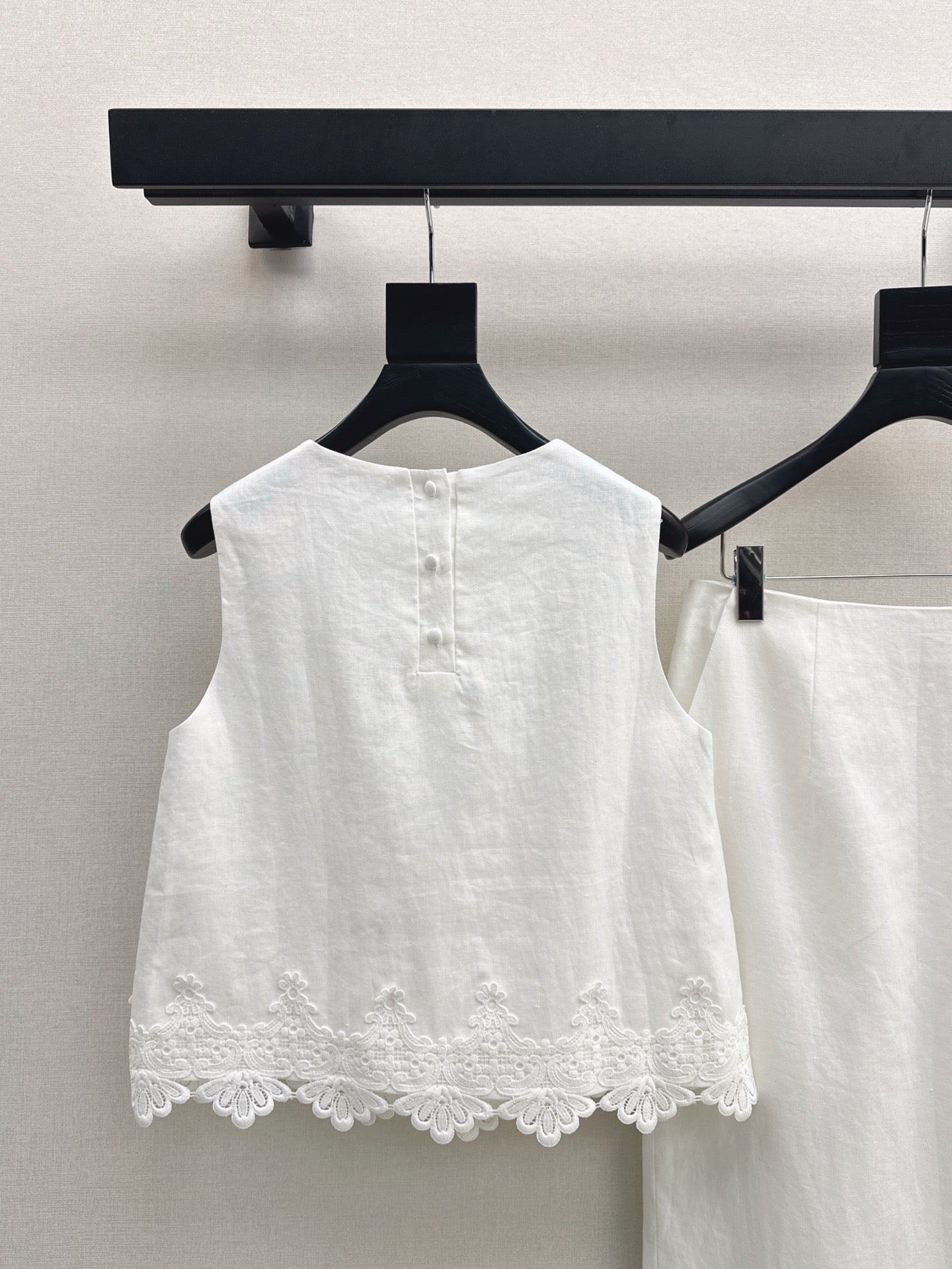 25ss embroidered lace suit