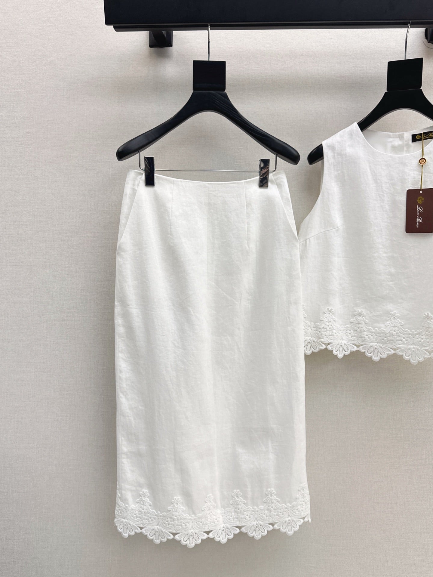 25ss embroidered lace suit