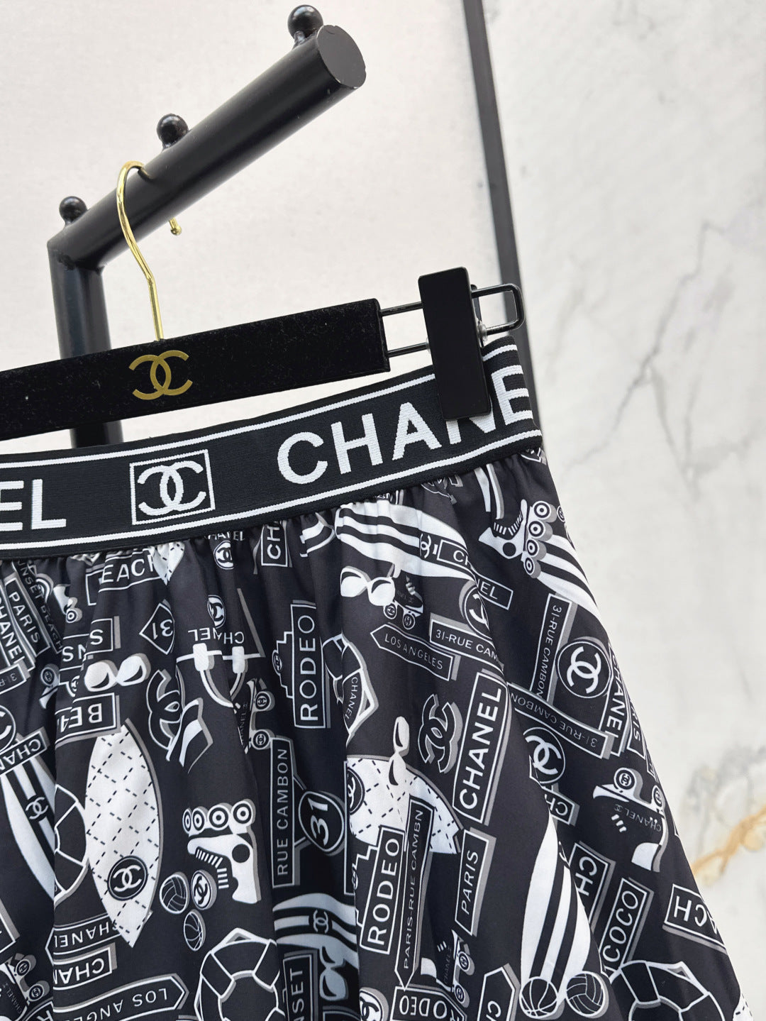 25ss print skirt