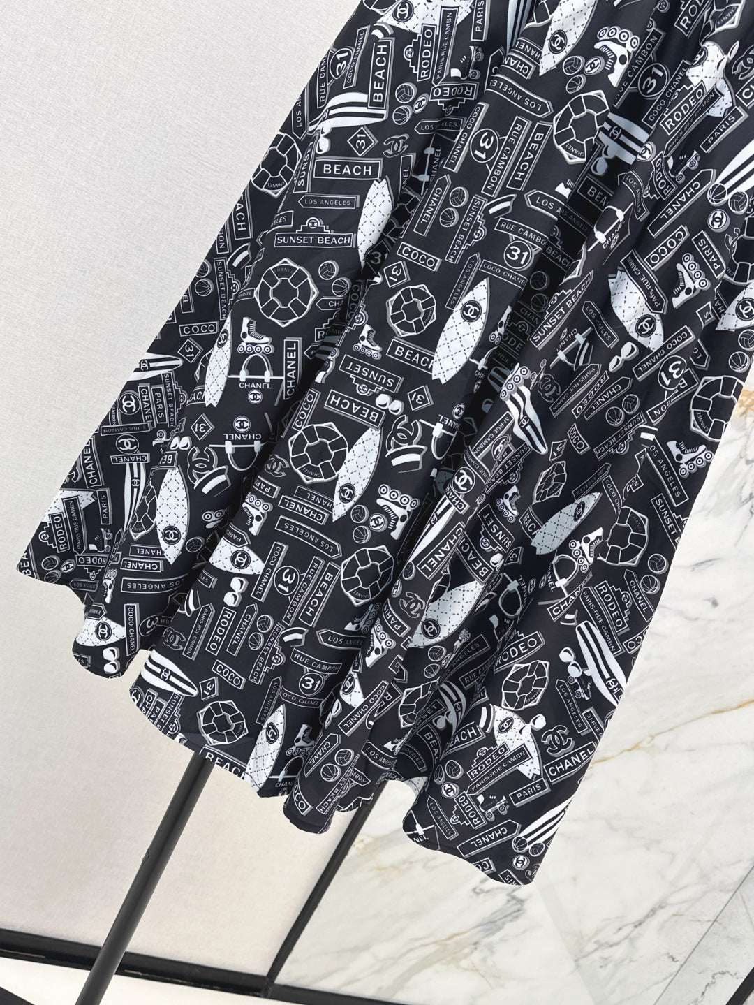 25ss print skirt