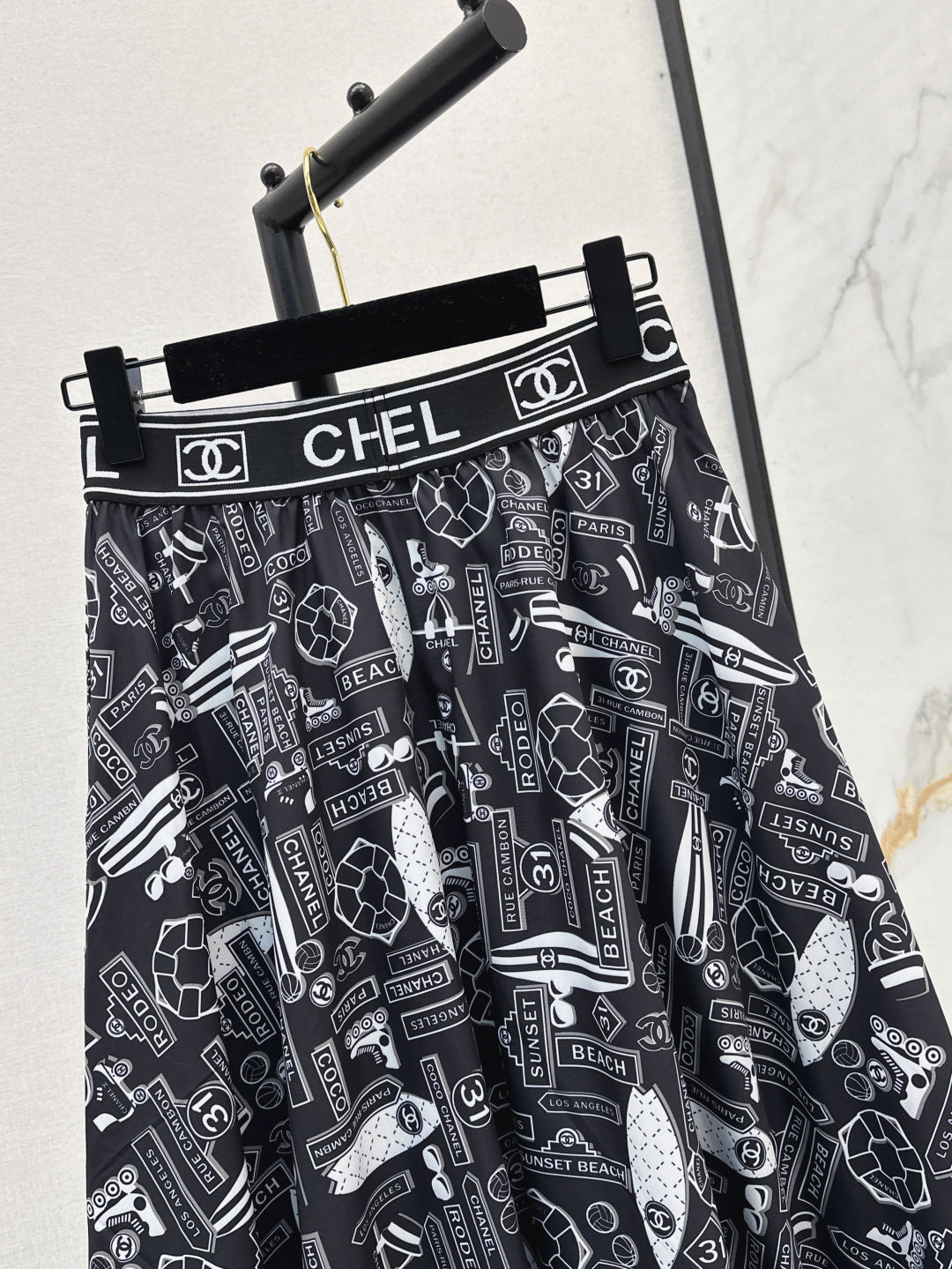 25ss print skirt