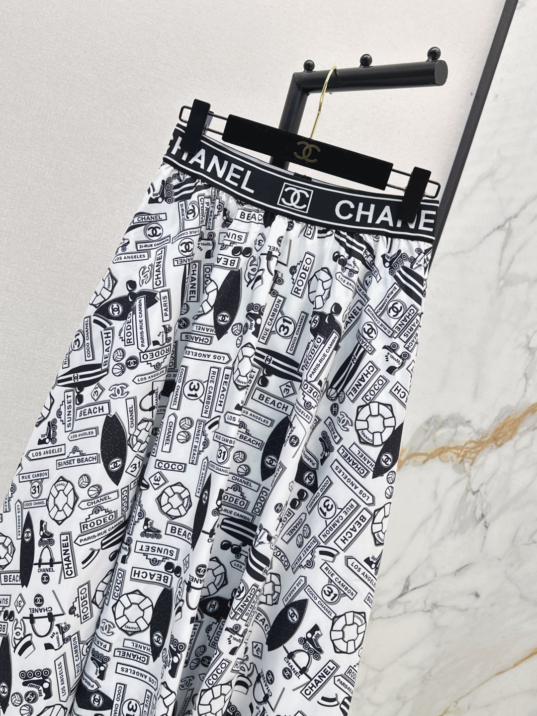 25ss print skirt
