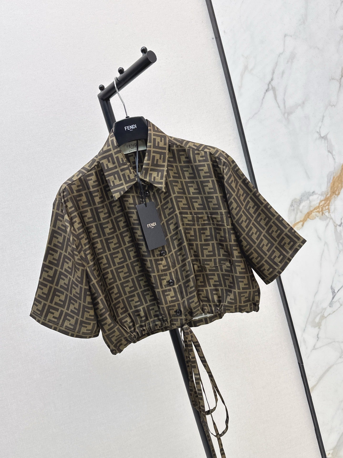 25ss silk crop shirt