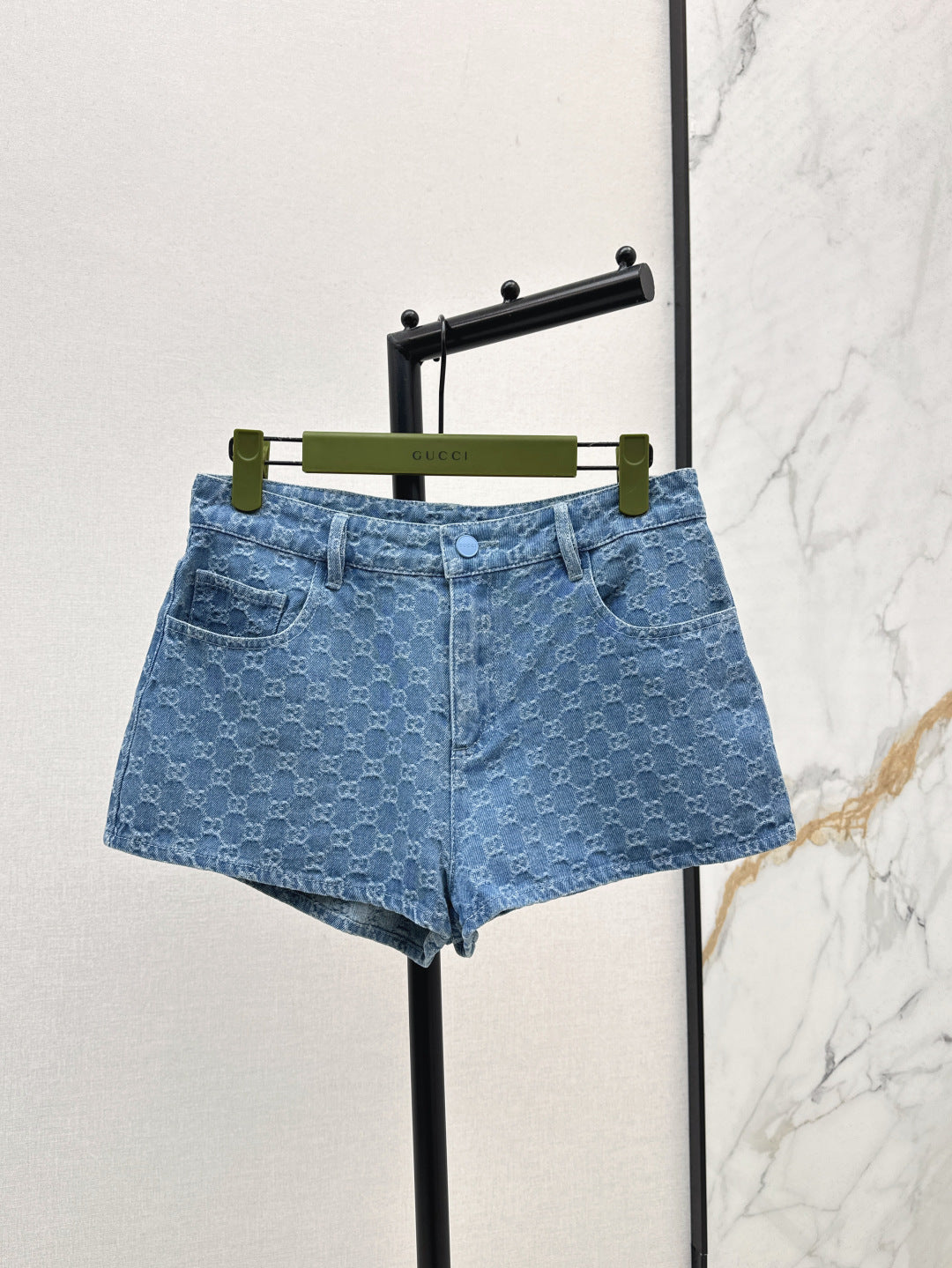 25ss jacquard denim short