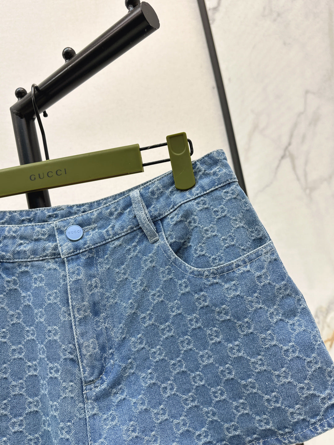 25ss jacquard denim short
