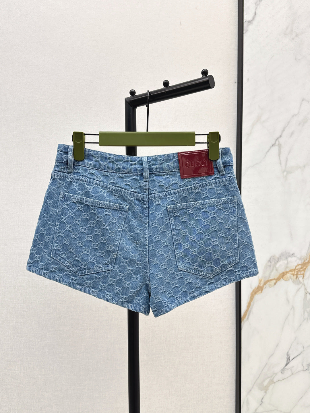25ss jacquard denim short