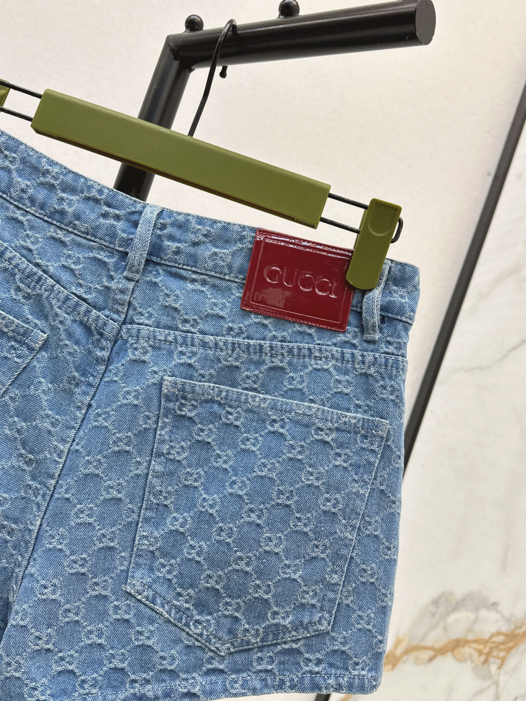 25ss jacquard denim short