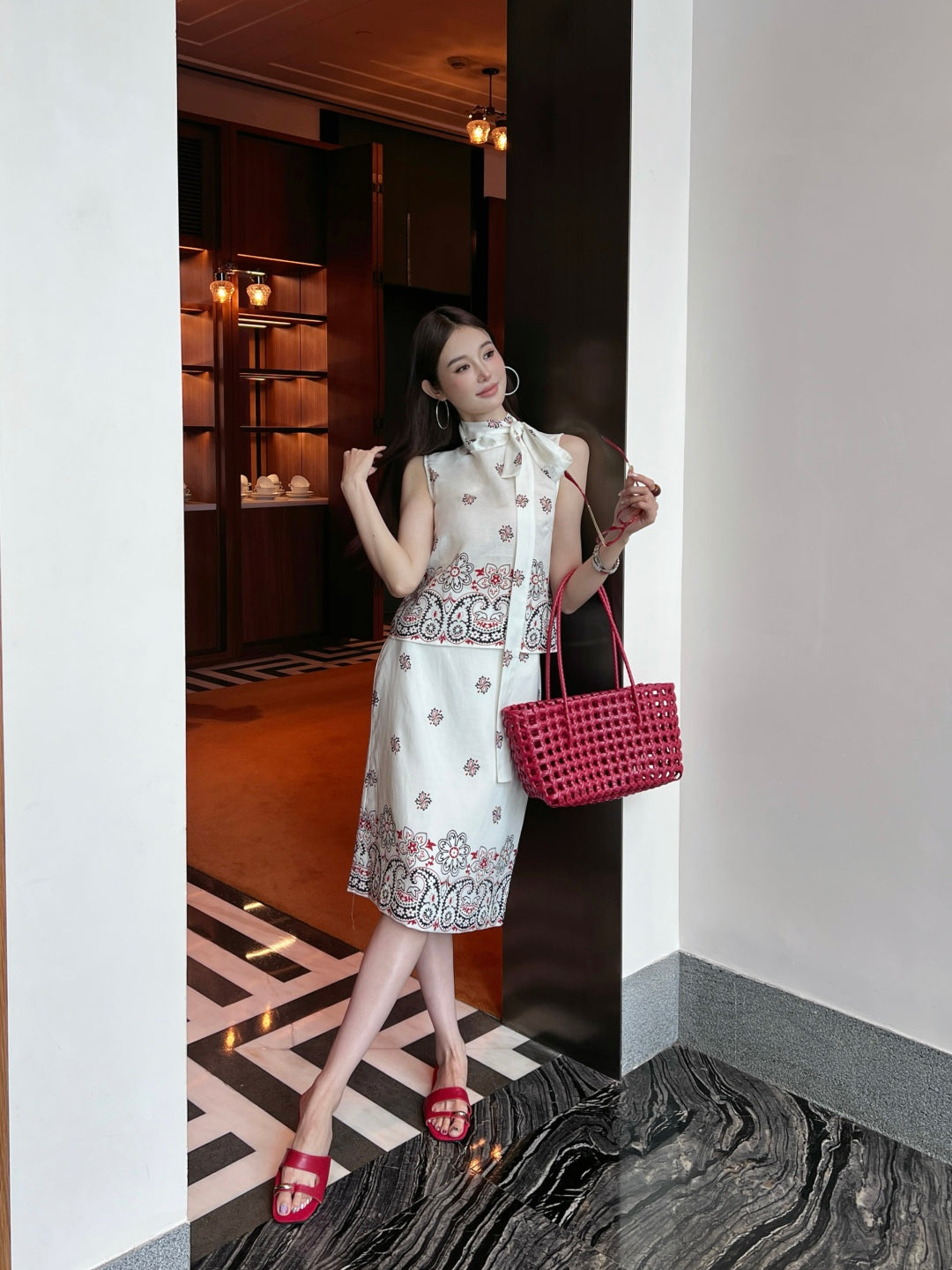 25ss linen skirt