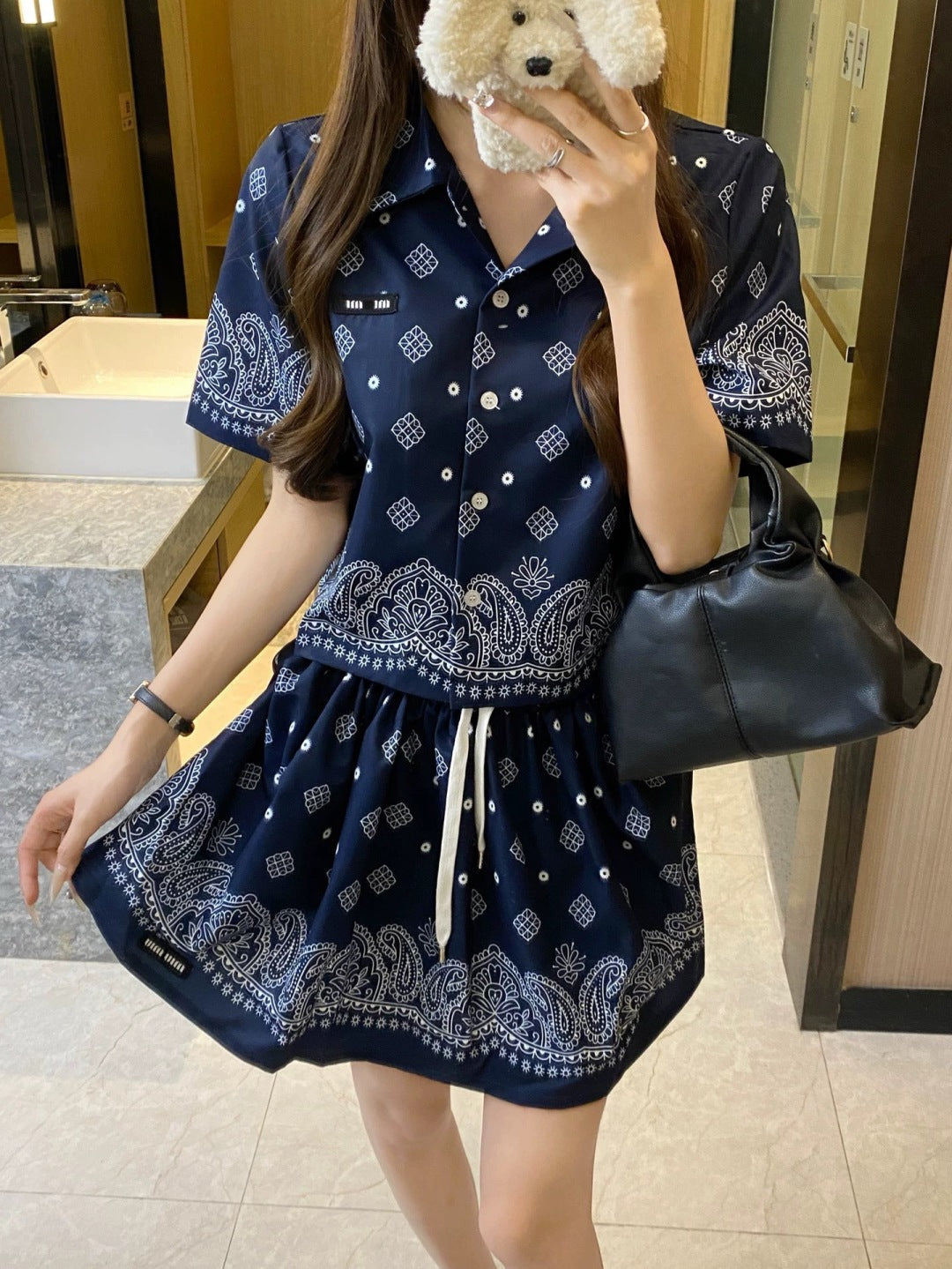 25ss linen skirt