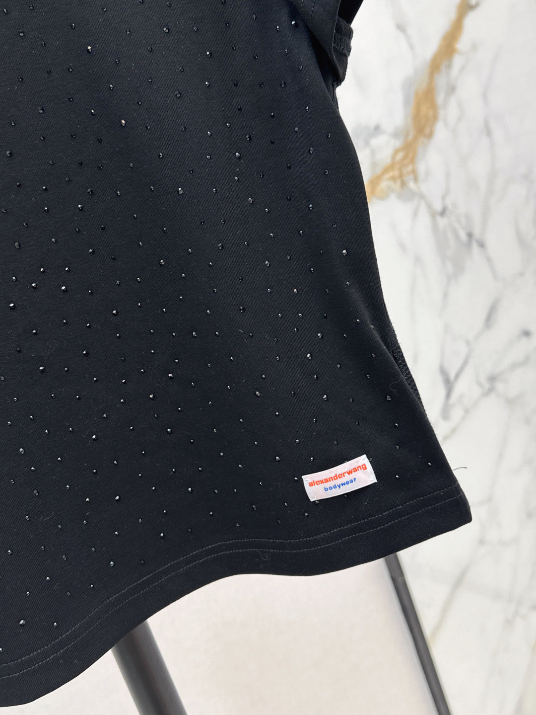 25ss rhinestone t-shirt