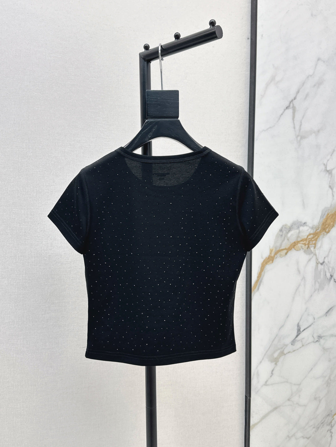 25ss rhinestone t-shirt