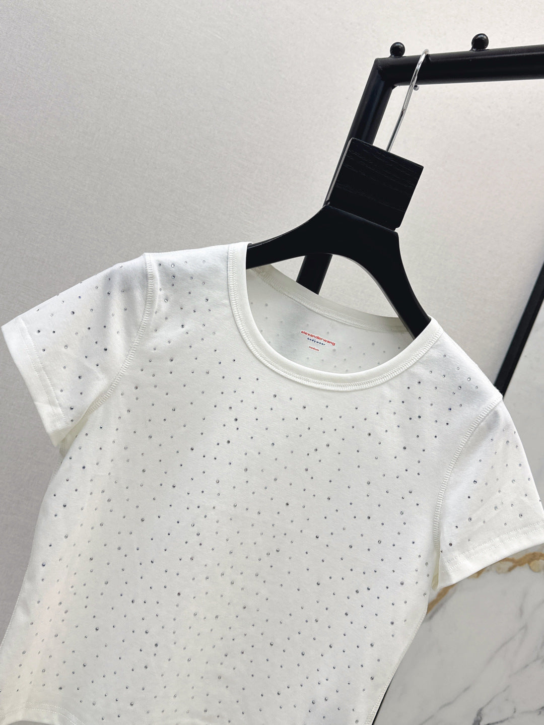 25ss rhinestone t-shirt