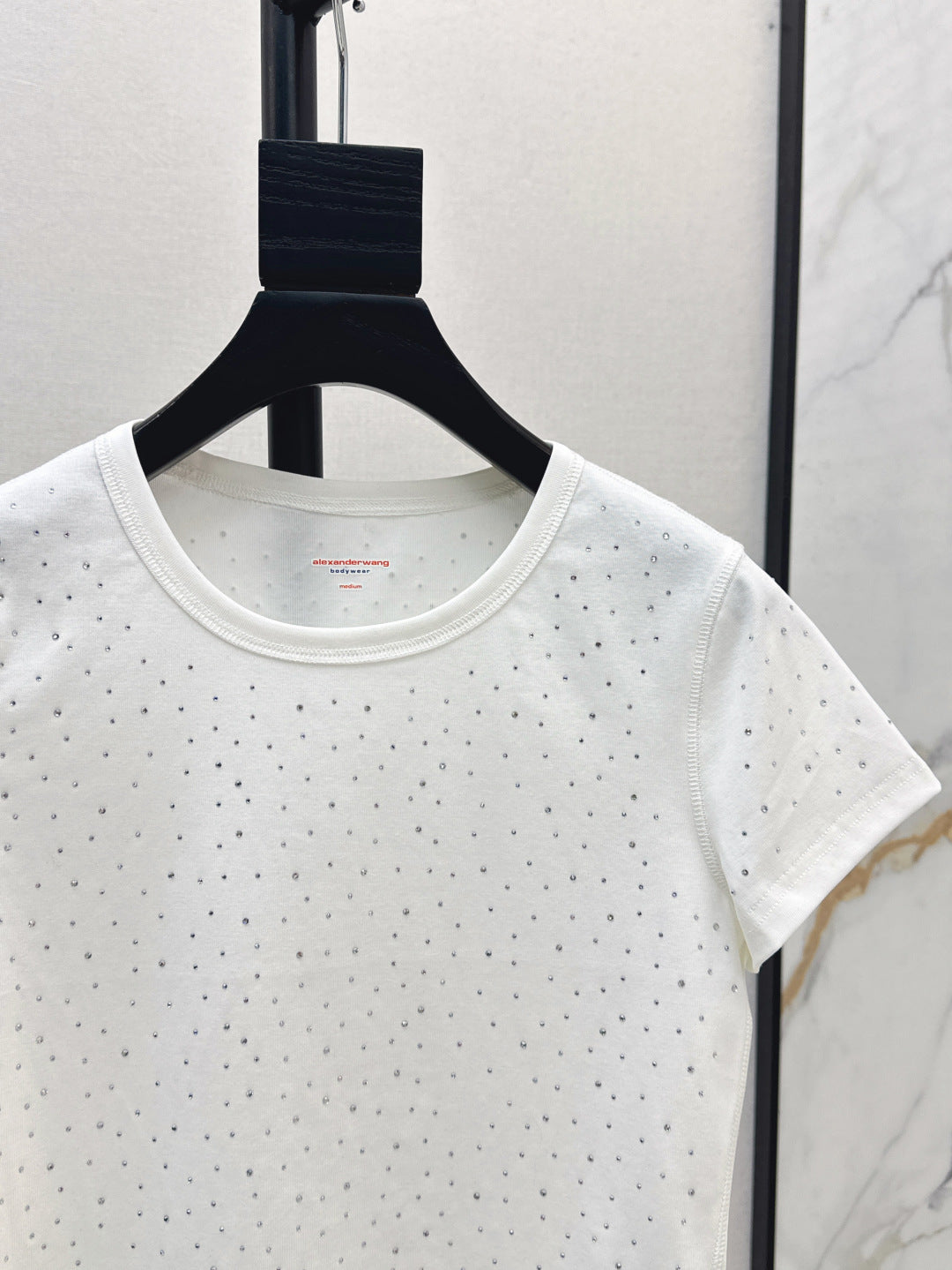 25ss rhinestone t-shirt