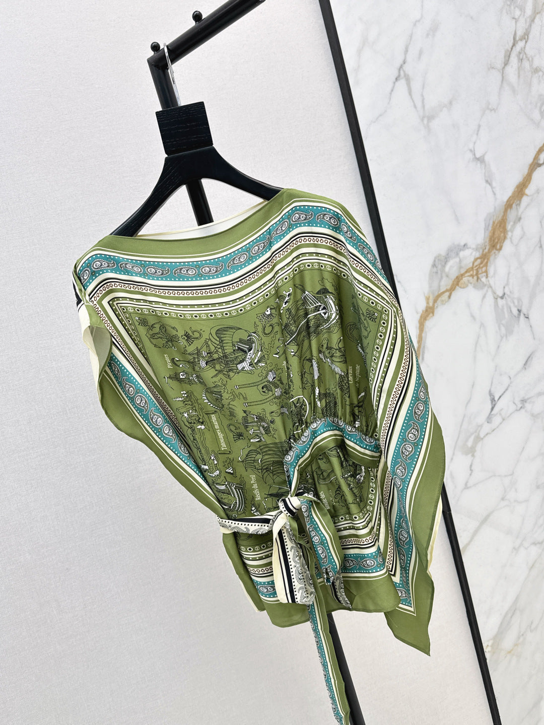 25ss silk cape top