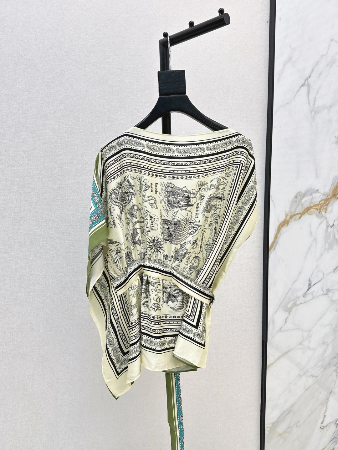 25ss silk cape top
