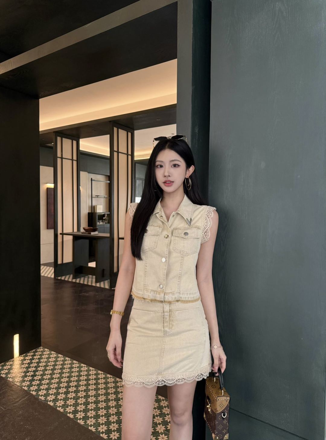 25ss lace suit