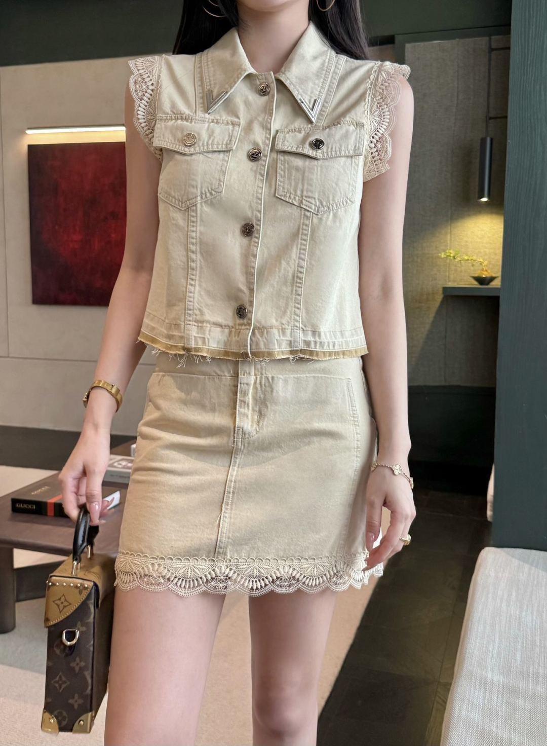 25ss lace suit