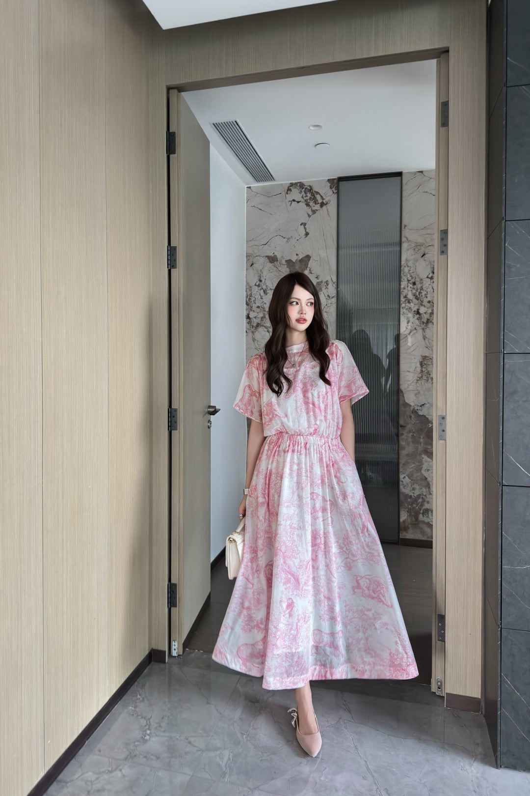 25SS print dress