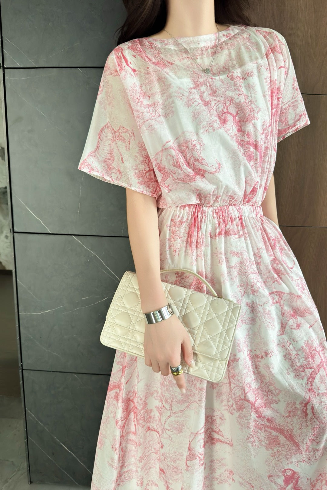 25SS print dress