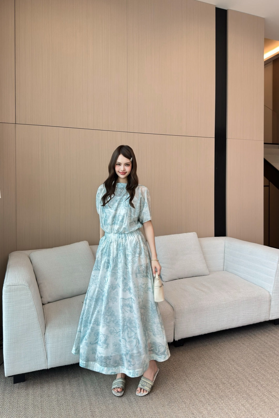 25SS print dress