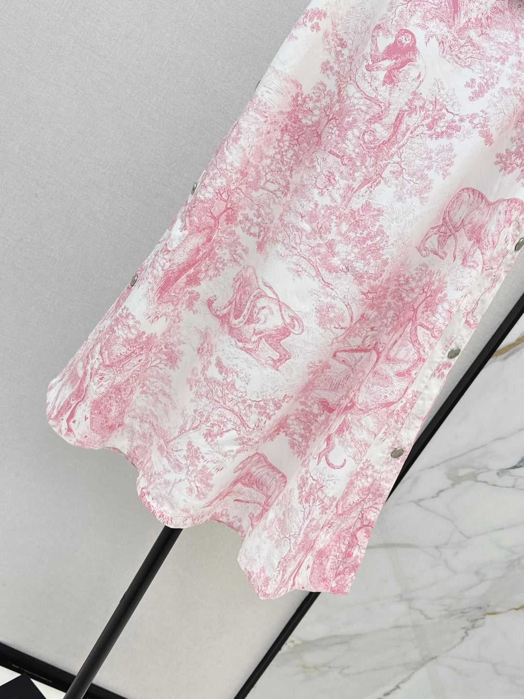 25SS print skirt