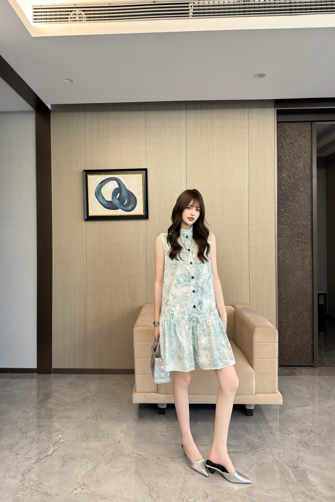 25SS print dress