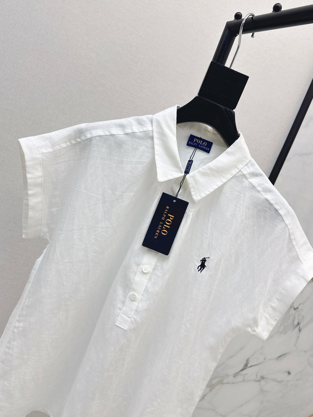 25ss Linen polo shirt